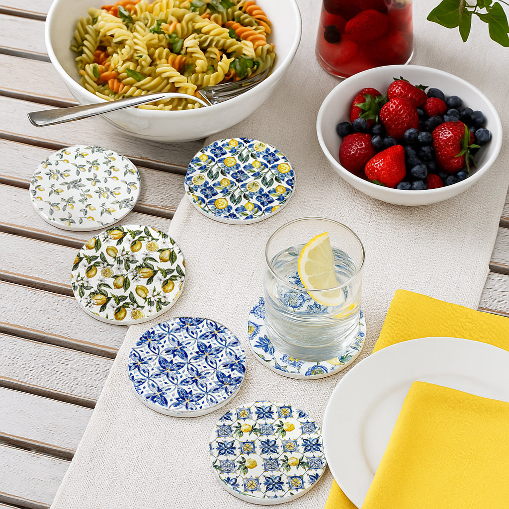 Mediterranean Lemon Coasters