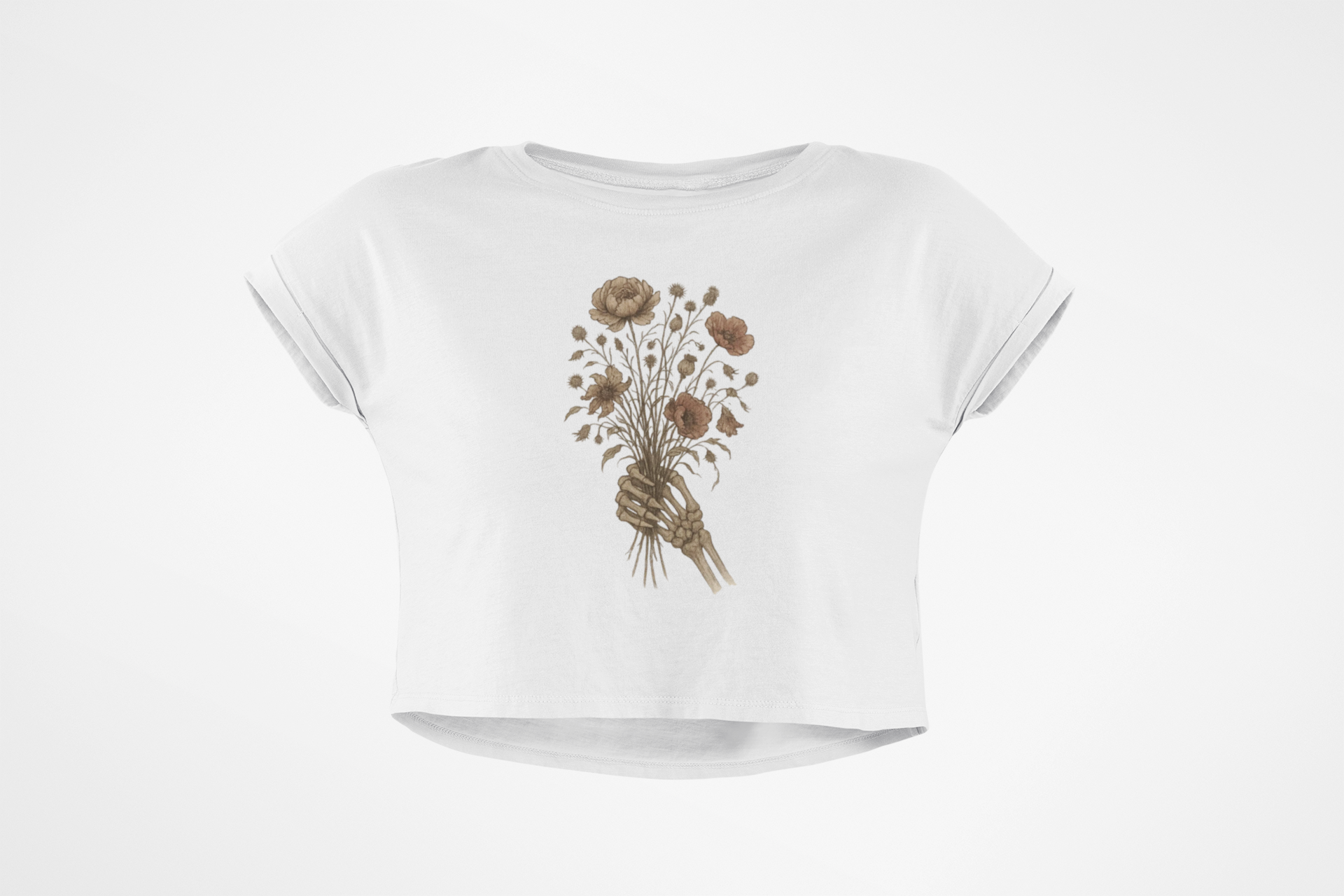 Skeleton Bouquet - Crop Top