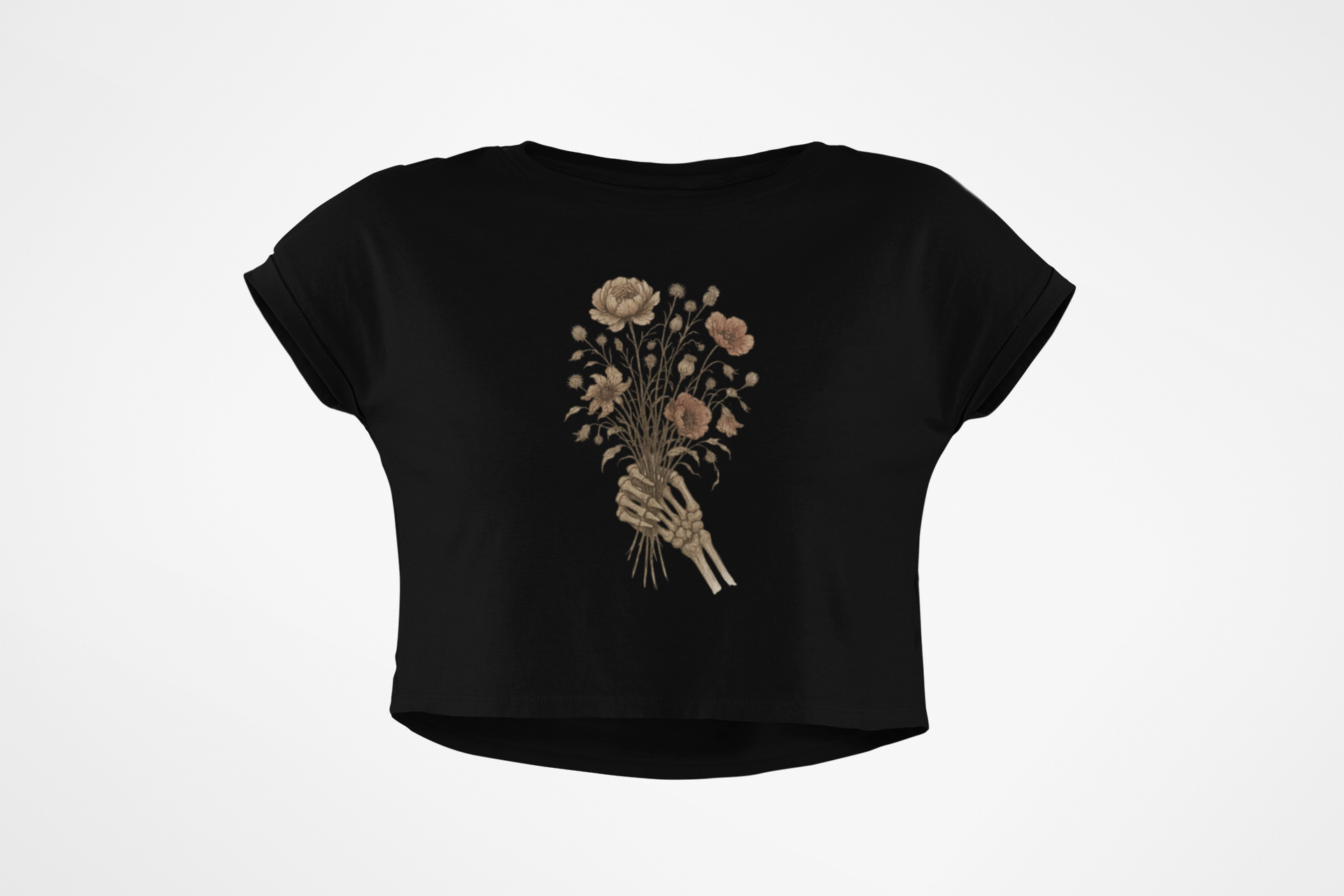 Skeleton Bouquet - Crop Top