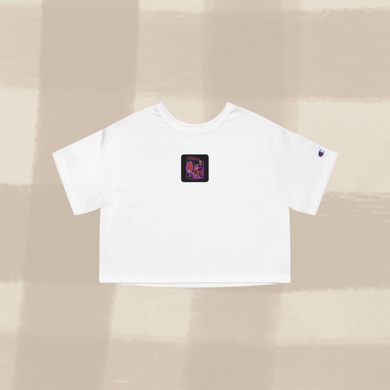 "CAT DIMENSION" CROPPED T-SHIRT