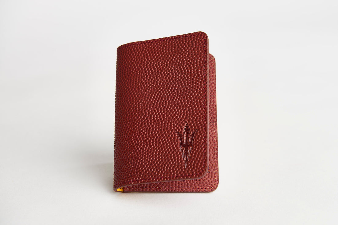 ASU Football Leather Foldover Wallet