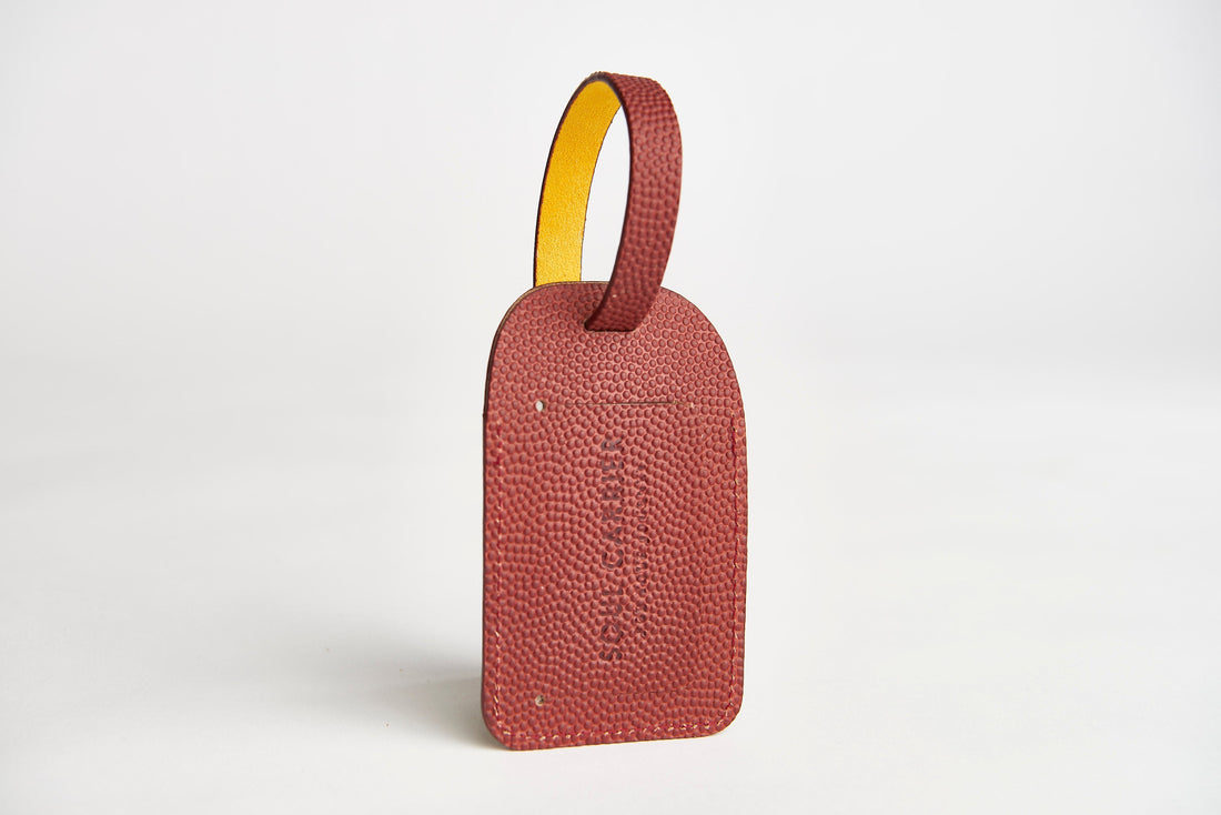 🏈 ASU Football Leather Luggage Tag