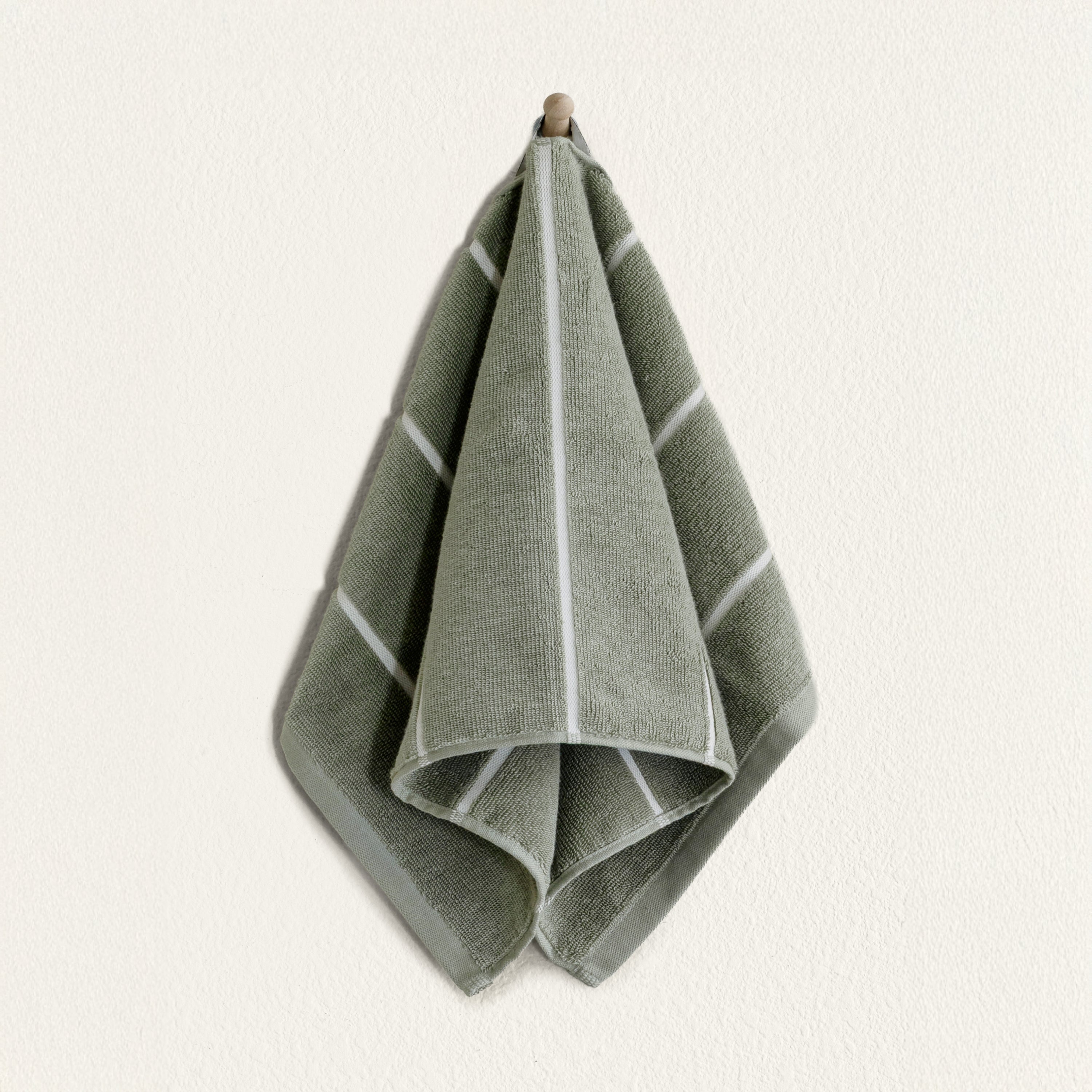 Deia 600 GSM Australian Cotton Bath Towel in Sage Green - Image 12