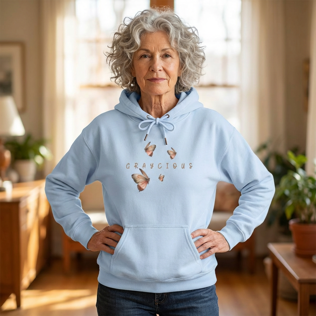 Butterfly Graphic Unisex Hoodie - Cozy Nature Inspired Sweatshirt