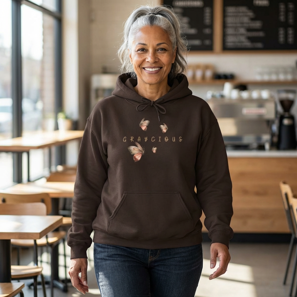 Butterfly Graphic Unisex Hoodie - Cozy Nature Inspired Sweatshirt