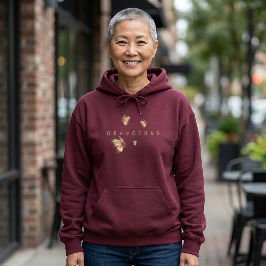 Butterfly Graphic Unisex Hoodie - Cozy Nature Inspired Sweatshirt