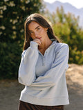 Grace Denim Terry Pullover