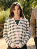 Hadley Barbados Stripe Feather Fleece Pullover