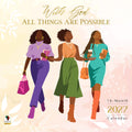 2027 With God All Things Are Possible inspirational faith-themed wall calendar