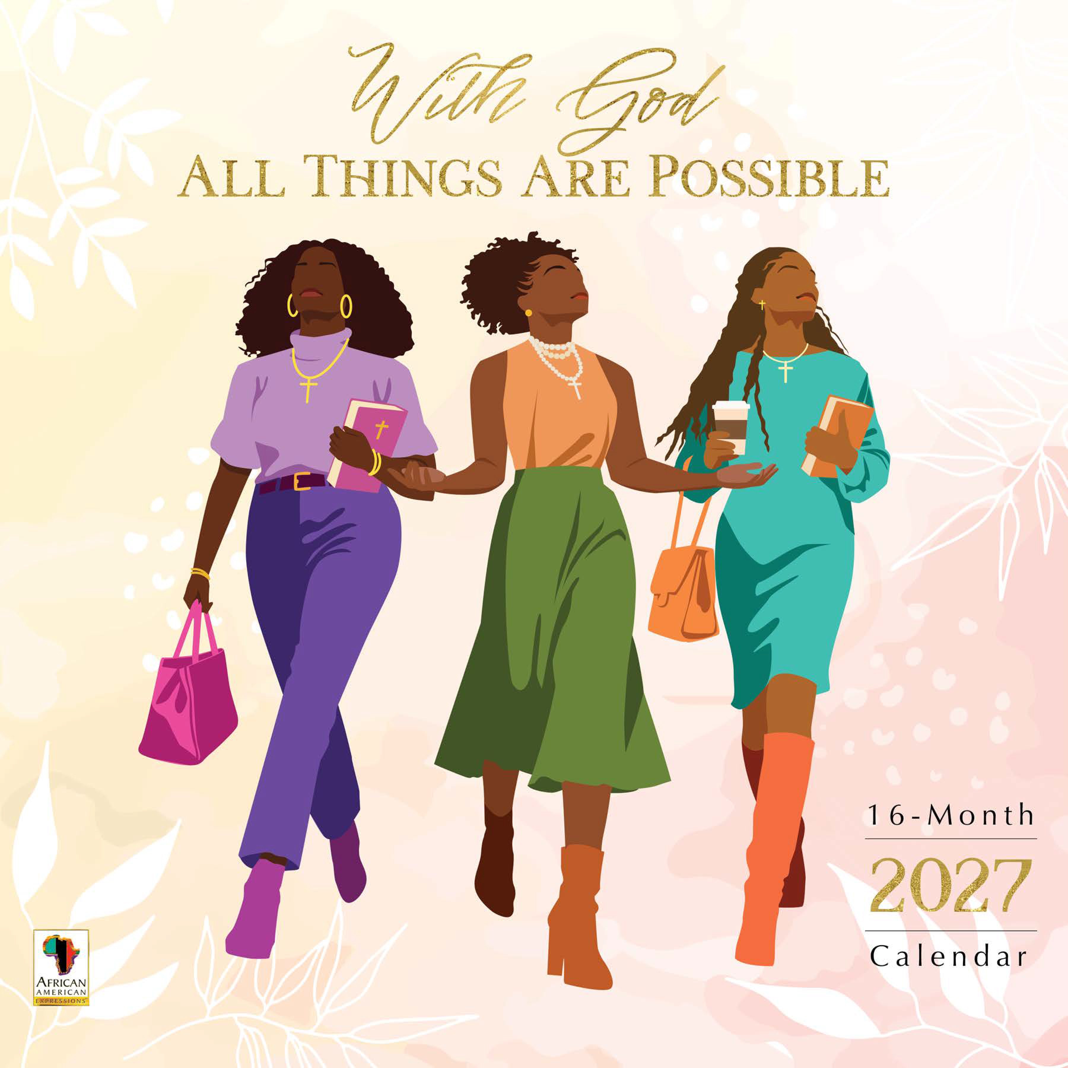 2027 With God All Things Are Possible inspirational faith-themed wall calendar