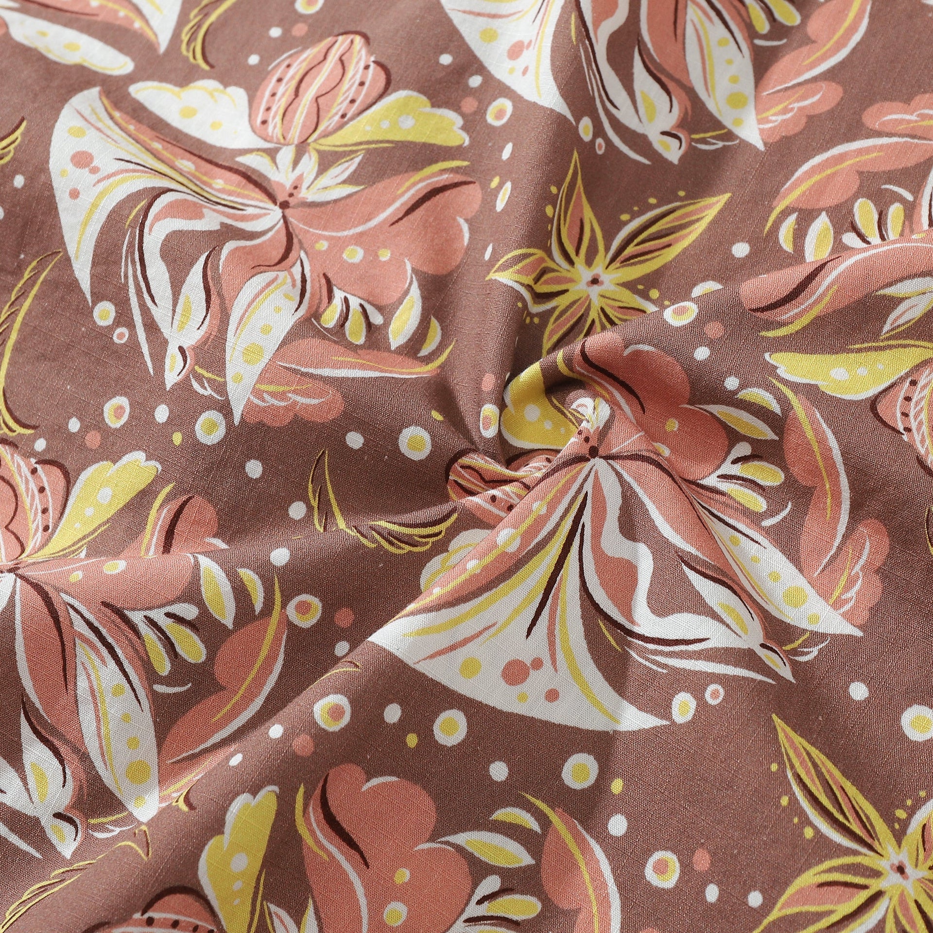 Burgundy Glamorous Cocktail Party Print Cotton Shirt