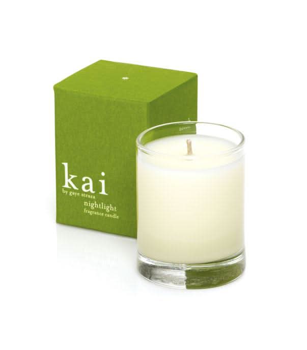 Kai Nightlight fragrance candle in a minimalist glass holder