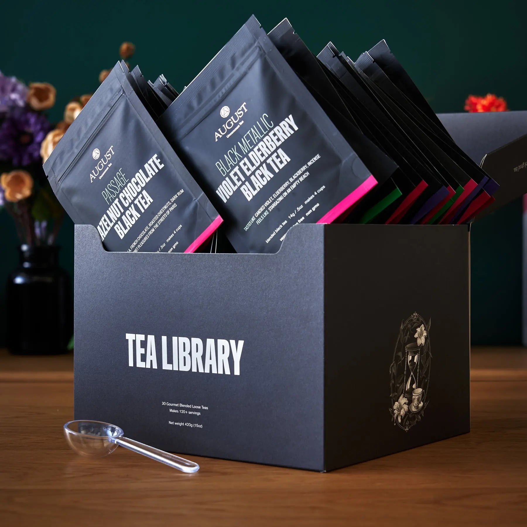Tea Library Deluxe 30 Loose Leaf Tea Sampler Set - Image 2