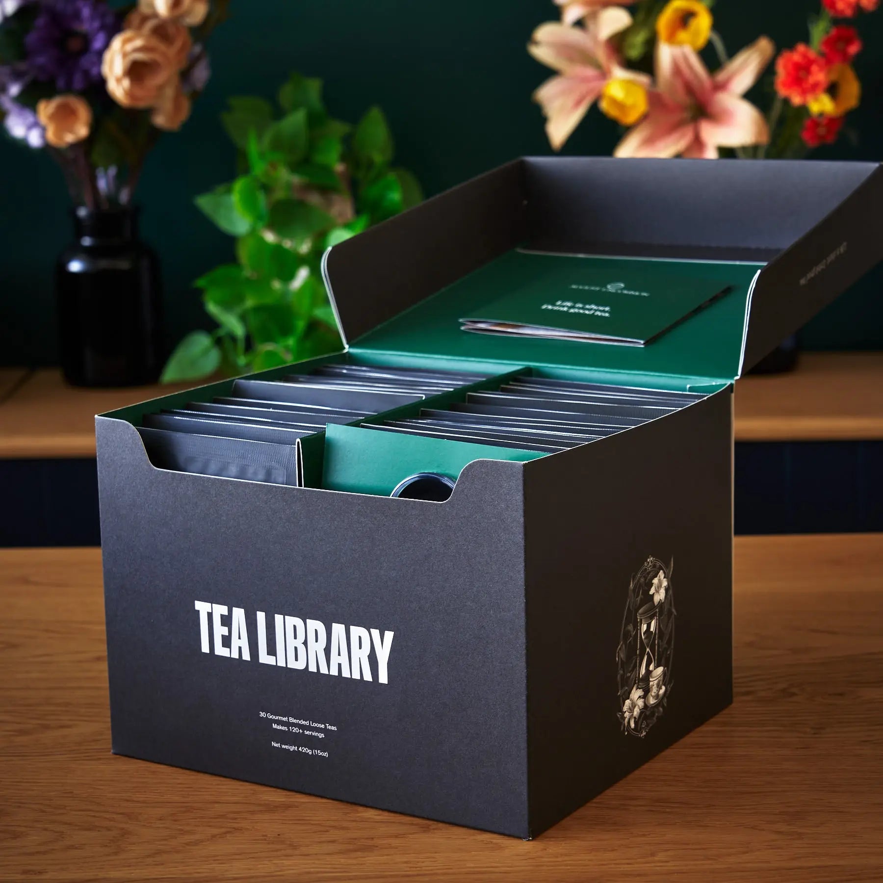 Tea Library Deluxe 30 Loose Leaf Tea Sampler Set - Image 3