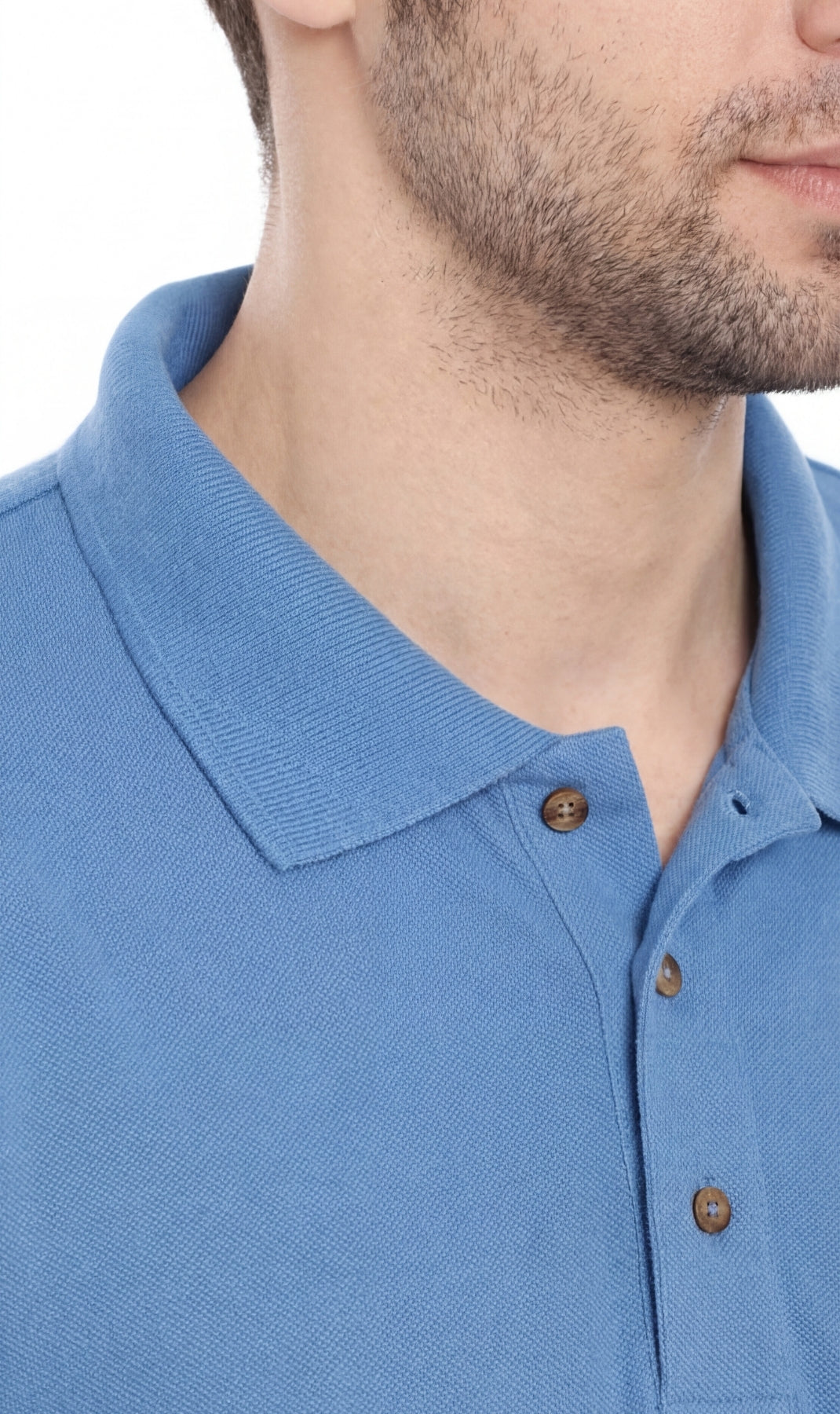 Men's Short Sleeve Pique Polo Shirt with Chest Pocket - Regular Fit