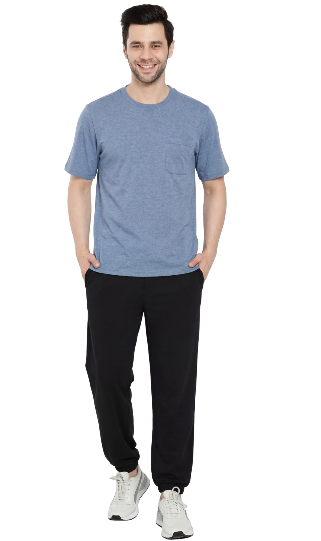 Men's Heavyweight Short Sleeve Crew Neck T-Shirt with Chest Pocket