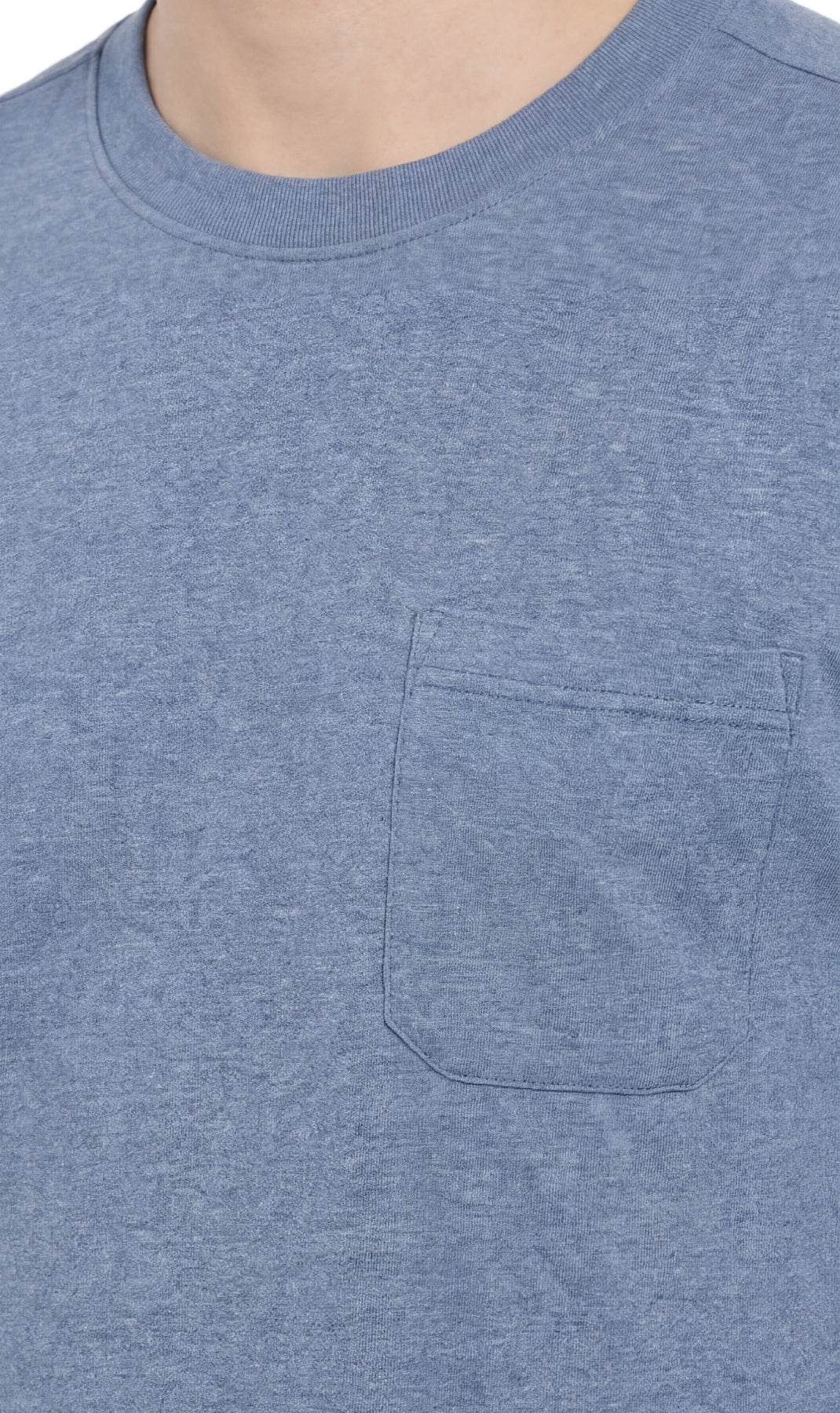 Men's Heavyweight Short Sleeve Crew Neck T-Shirt with Chest Pocket