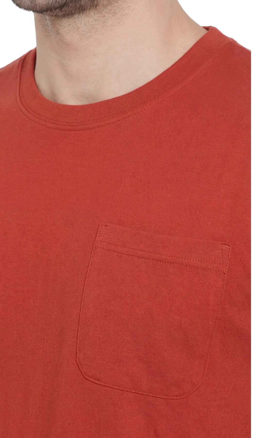Men's Heavyweight Short Sleeve Crew Neck T-Shirt with Chest Pocket