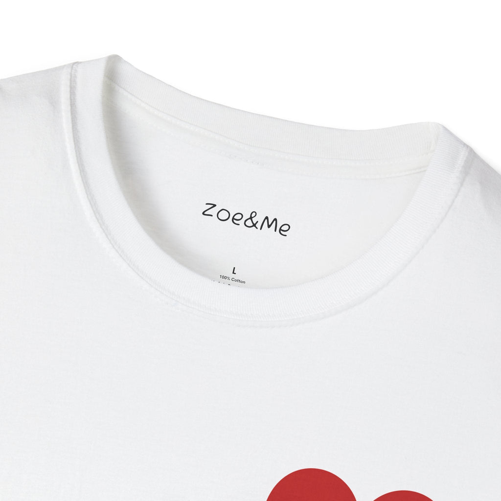 White Mama Love Heart Graphic T-Shirt Casual Cotton Crewneck - Image 3
