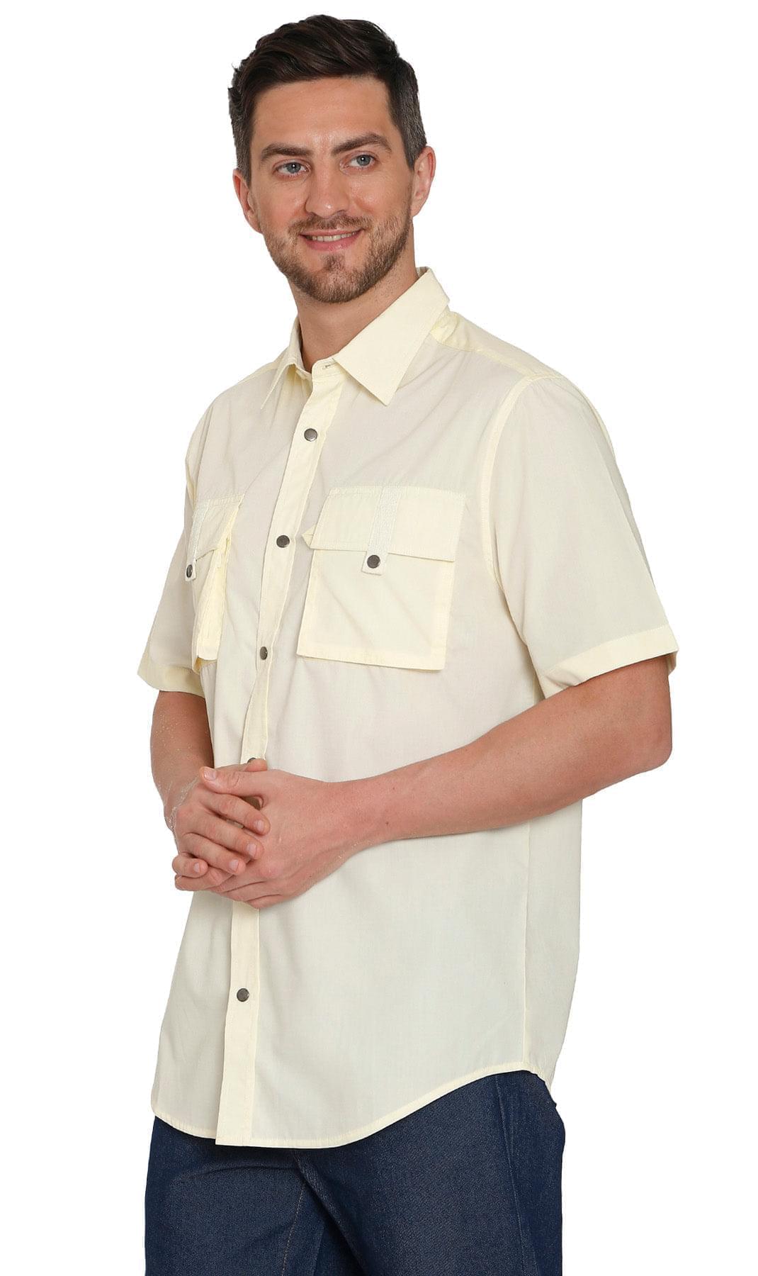 Men's Short Sleeve Explorer Shirt with Multi-Pockets