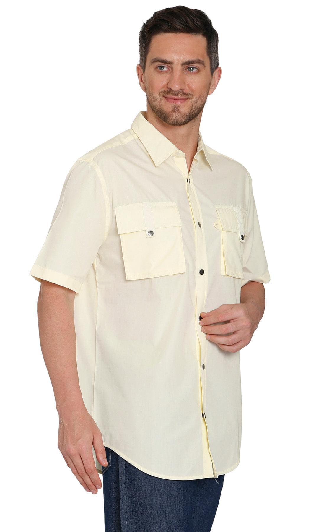 Men's Short Sleeve Explorer Shirt with Multi-Pockets