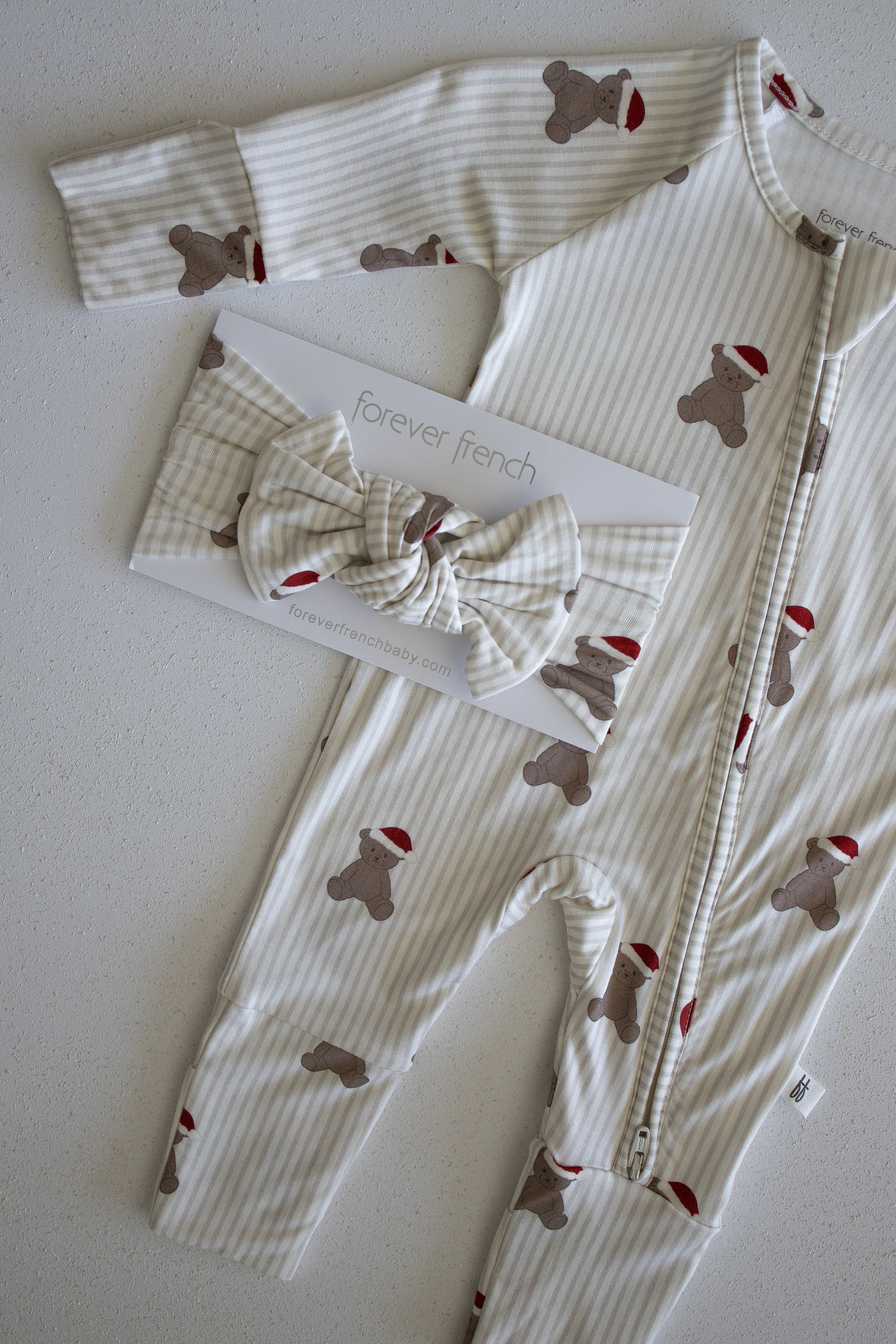 Bamboo Head Wrap | Santa Teddy