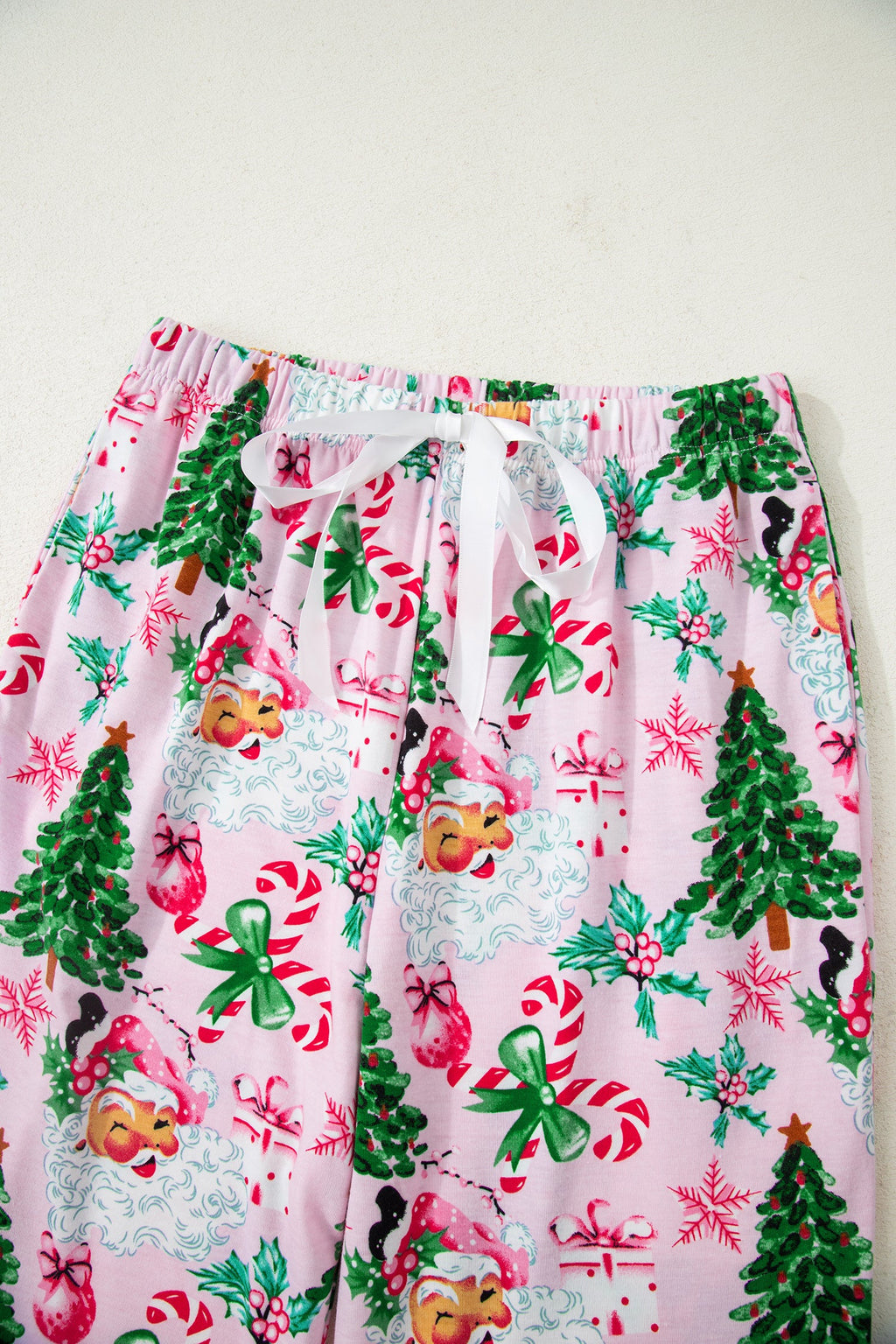 Christmas V-Neck Pullover & Pants Pajama Set