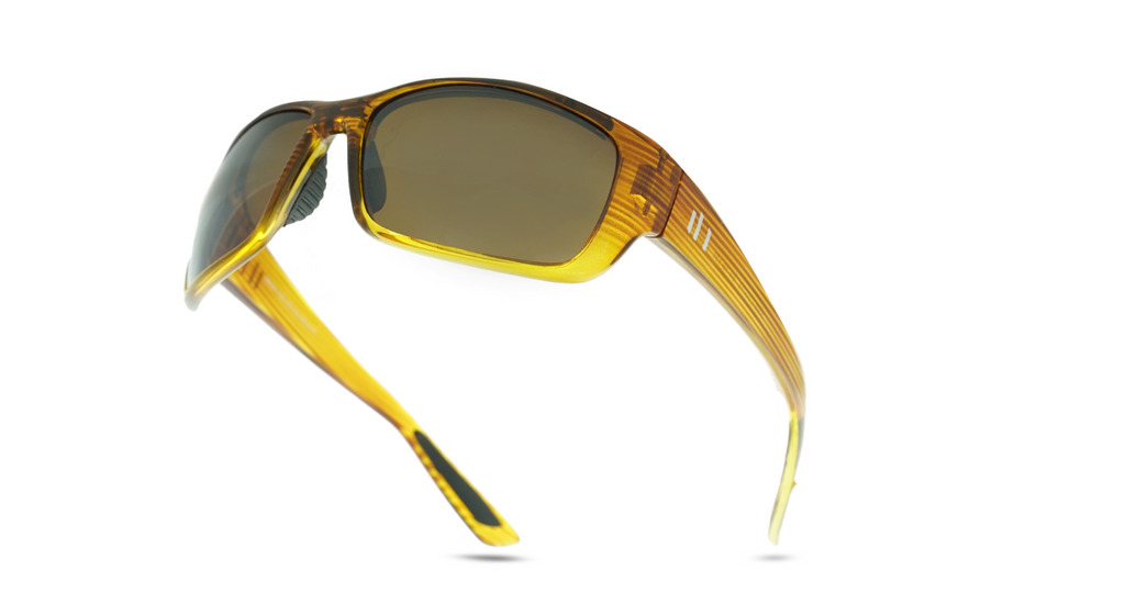 Zion Polarized Sunglasses in Sunrise Brown with Gradient Lenses - Image 3