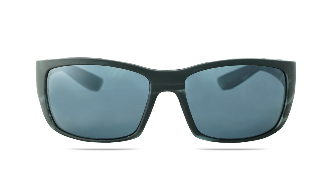 Zion Marble Black Polarized Sunglasses with Grey Nx14 Lenses