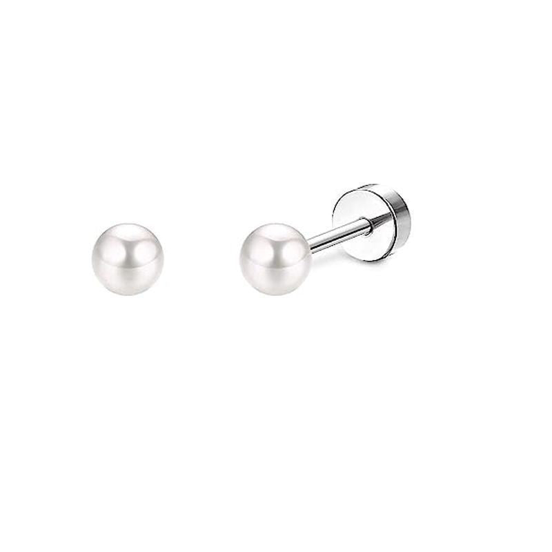 Stainless Steel Five-pointed Star Ear Bone Stud High-end Screw-back Earring