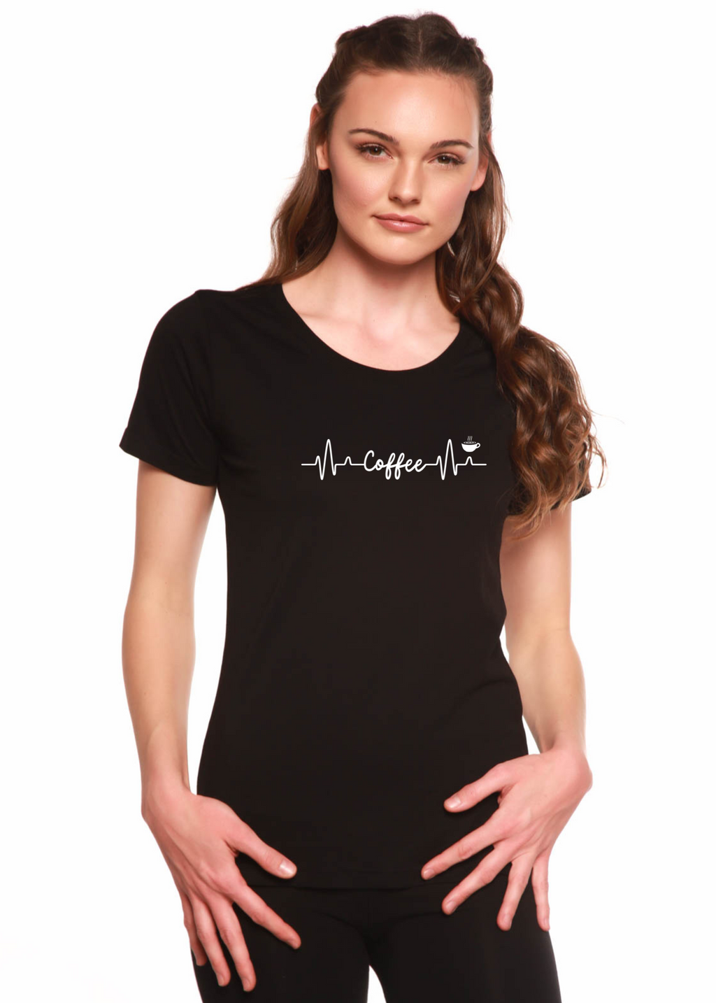 Women's Heartbeat Coffee Bamboo T-Shirt