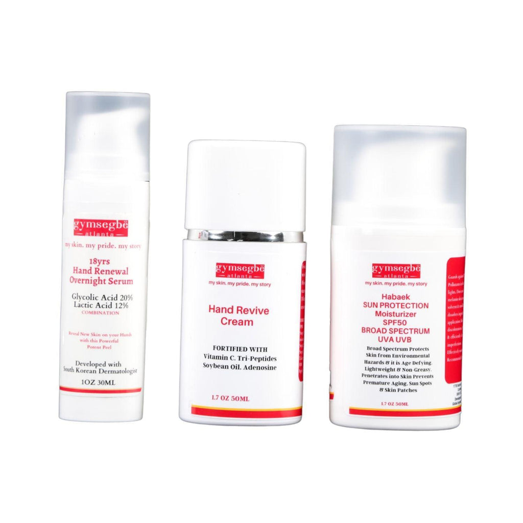 Hand Rejuvenating Anti-Aging Kit, Brightening Serum & Gloves