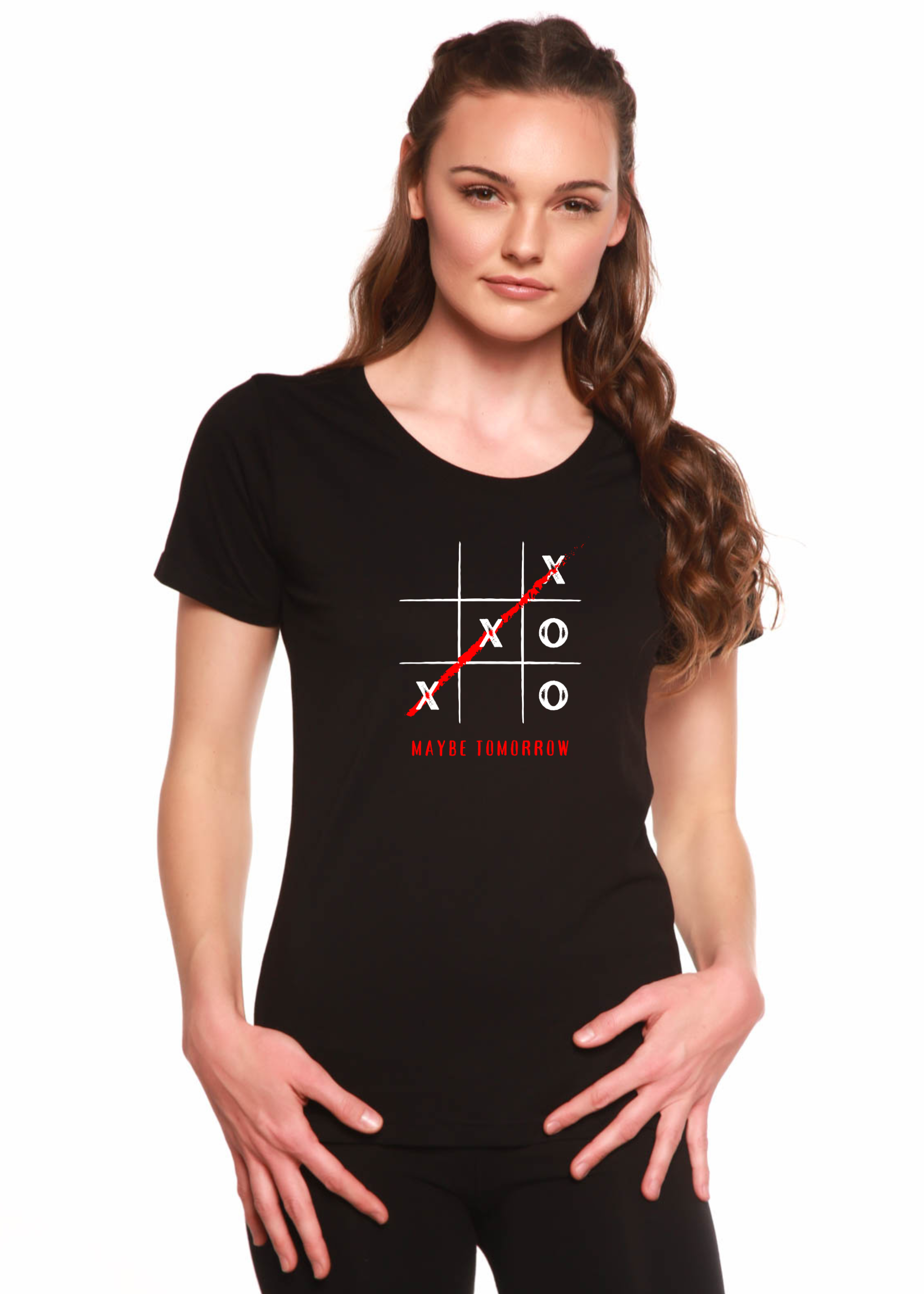 Women's Bamboo Scoop Neck Graphic T-Shirt