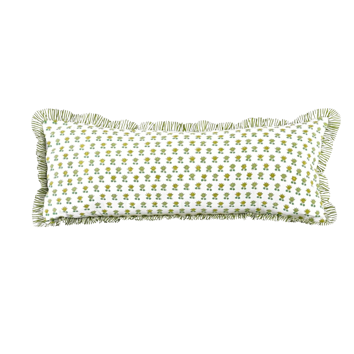 Delilah 14 x 36 inch Printed Pillow in Green