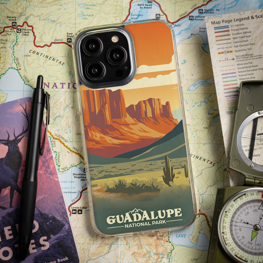 National Parks Guadalupe HD Apple iPhone 15 Series Mag-Safe Phone Case