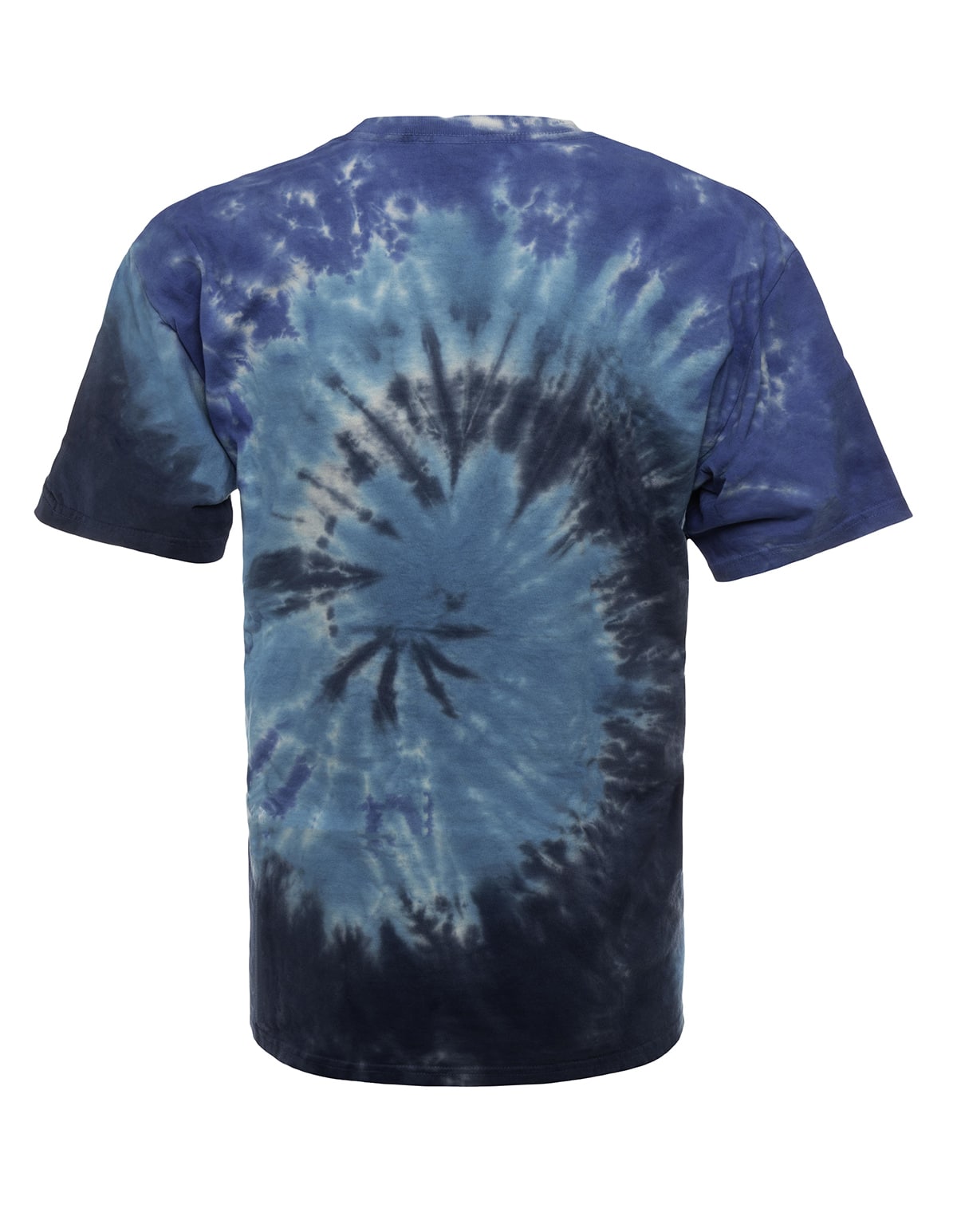 Midnight Ocean Spiral Tie Dye Cotton T-Shirt - Image 3