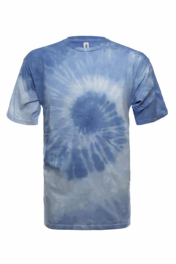 Sky Multi Spiral Tie Dye Crew Neck T-Shirt - Image 2