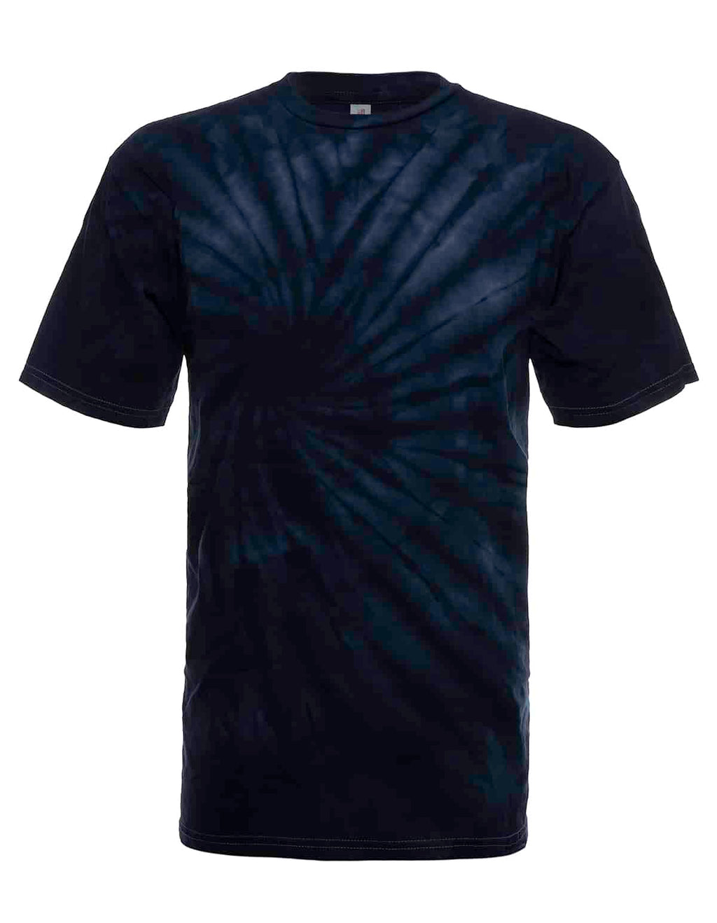 Midnight Spiral Tie Dye Cotton T-Shirt - Image 2