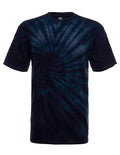 Midnight Spiral Tie Dye Cotton T-Shirt - Image 2