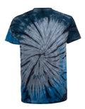 Surf Spiral Tie Dye T-Shirt in Navy and Grey - Image 2