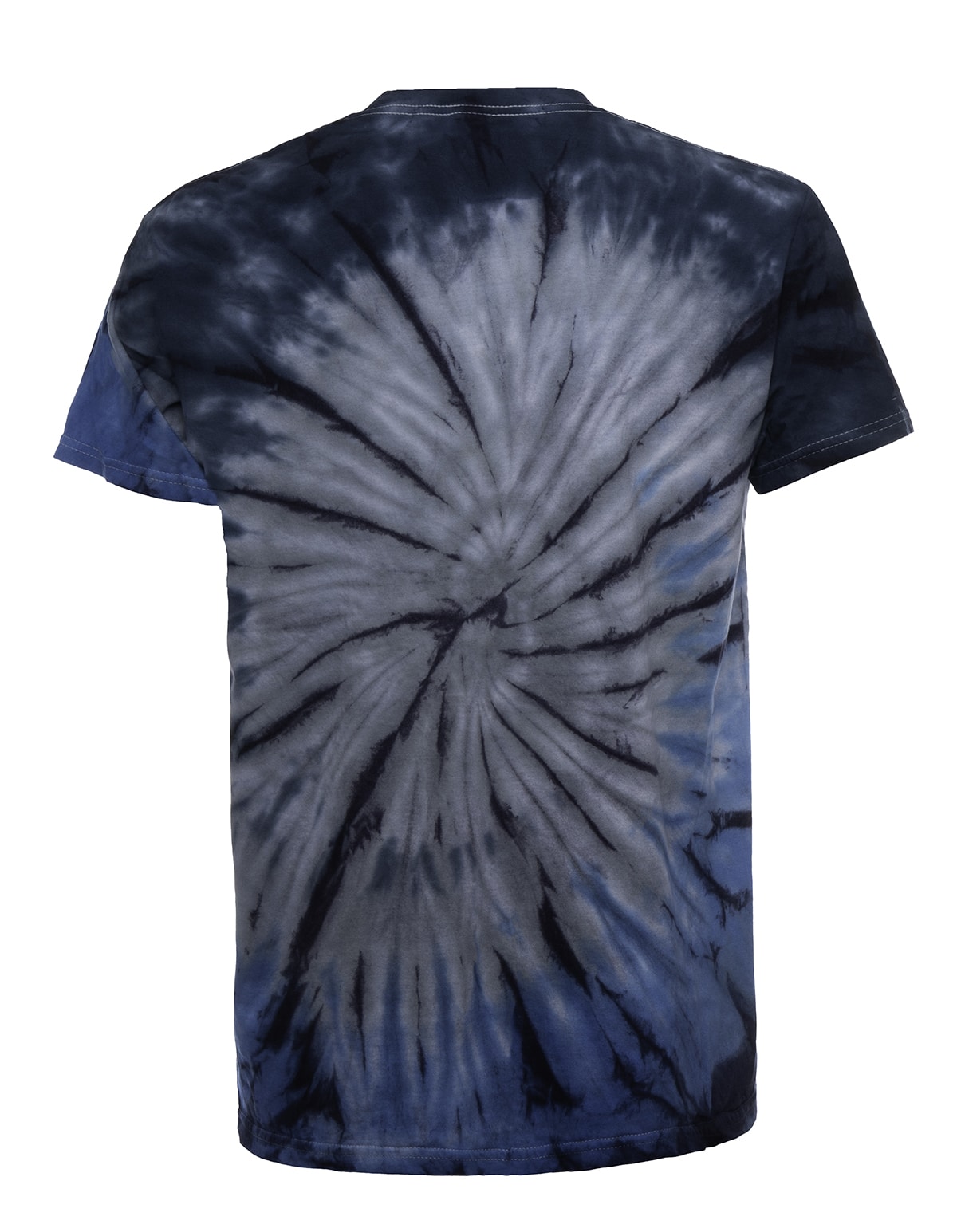 Surf Spiral Tie Dye T-Shirt in Navy and Grey - Image 2