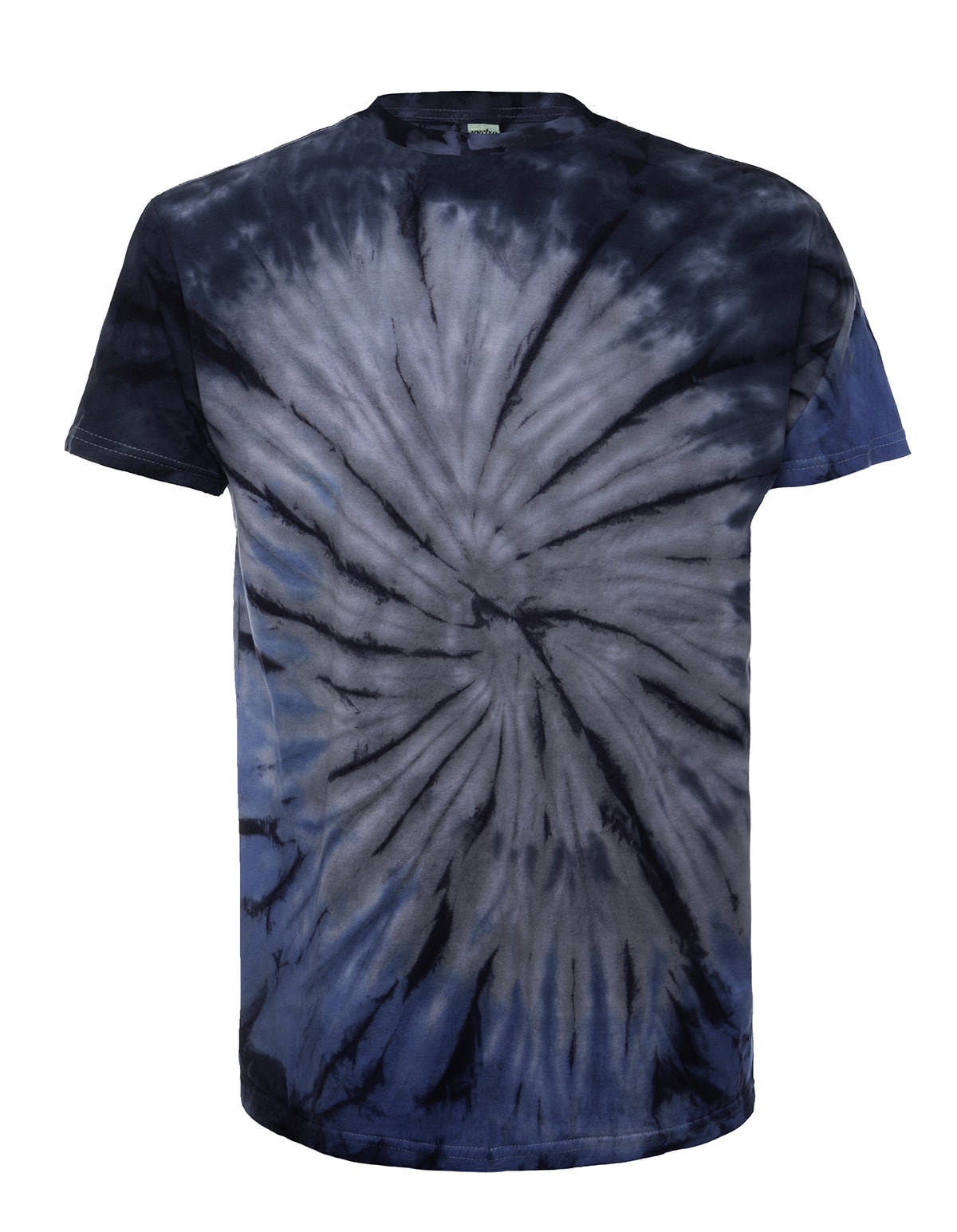 Surf Spiral Tie Dye T-Shirt in Navy and Grey - Image 3