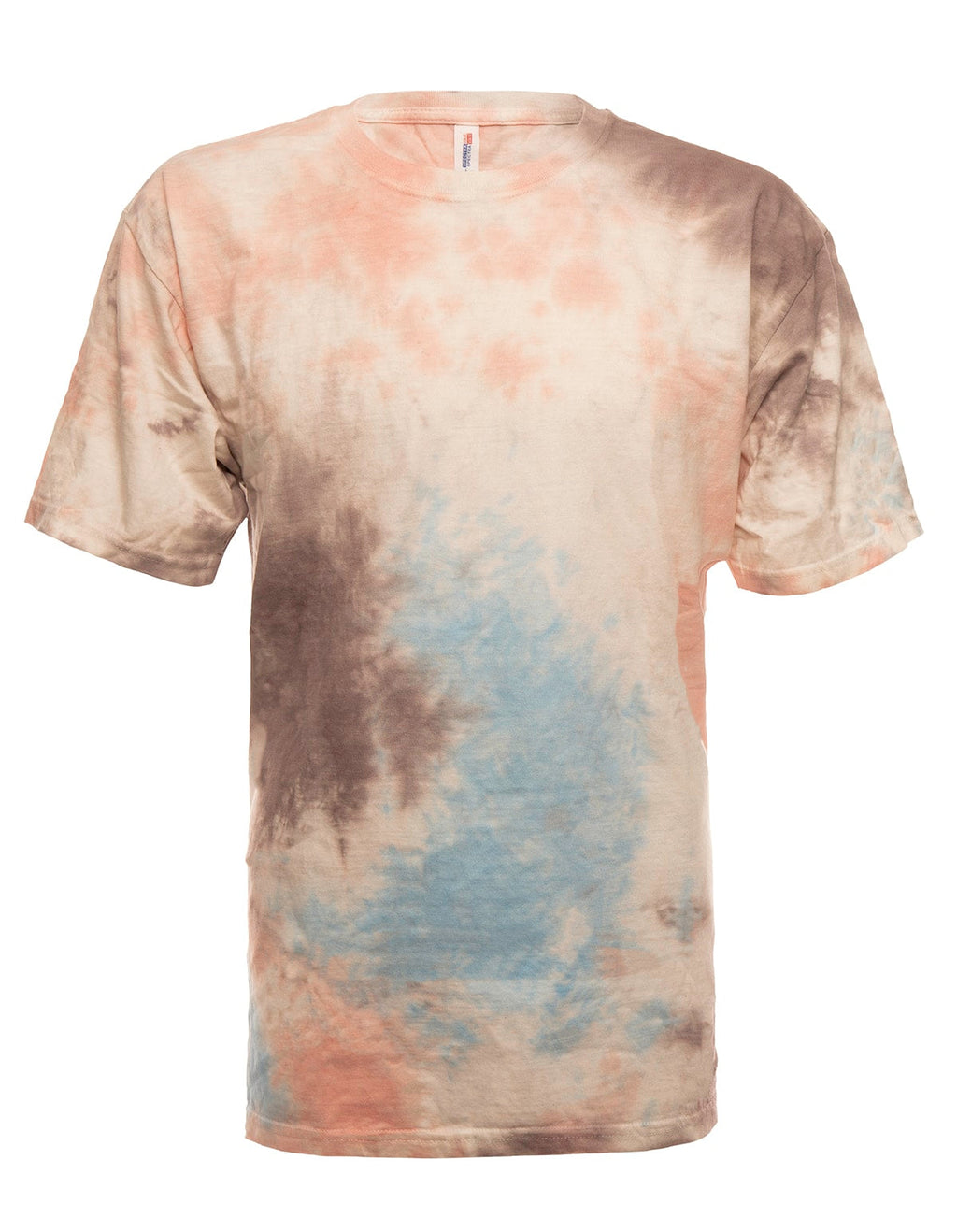Snow Splash Tie Dye Cotton Crew Neck T-Shirt - Image 2