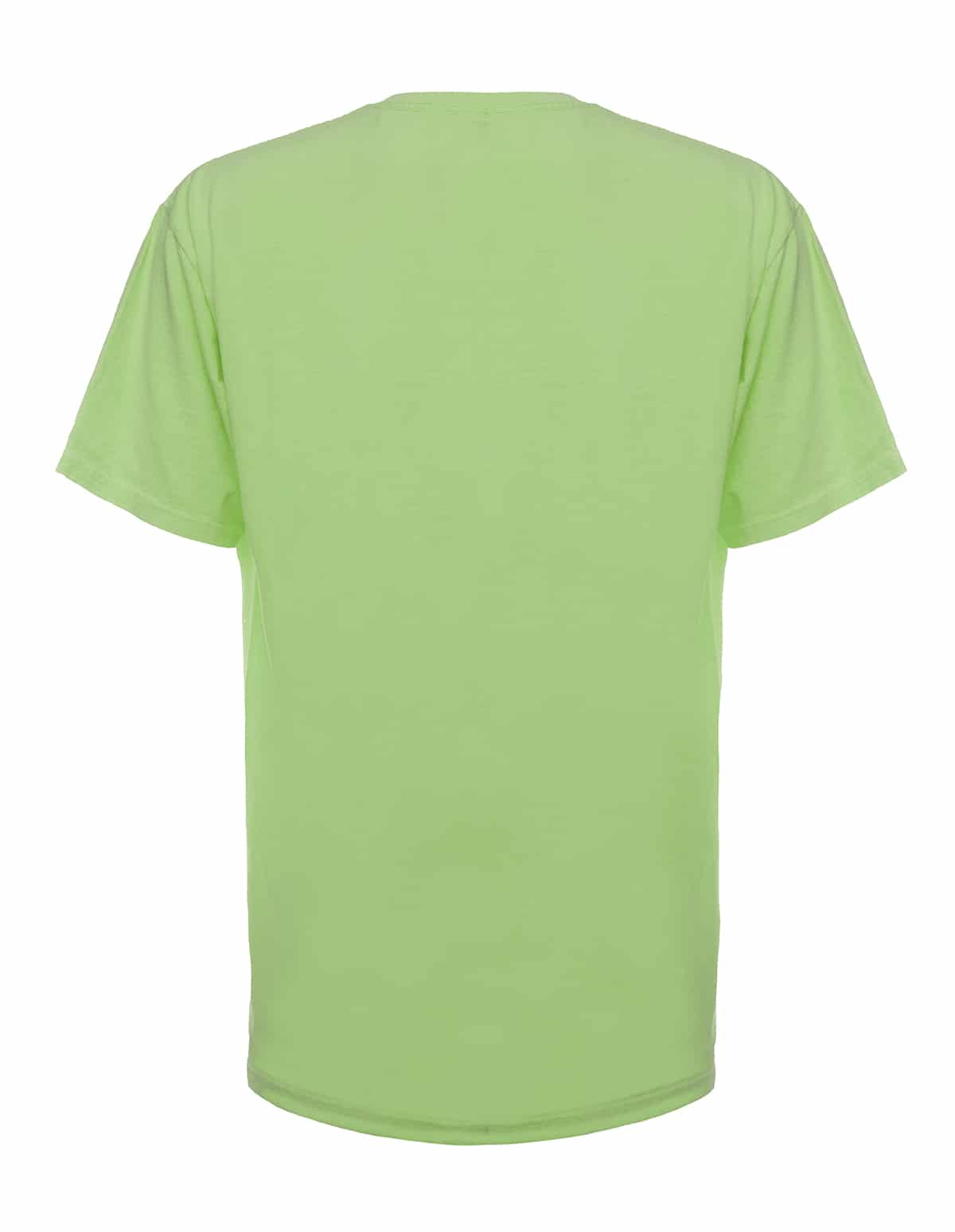 Neon Green Garment Dyed T-Shirt for Custom Branding
