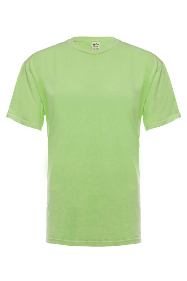 Neon Green Garment Dyed T-Shirt for Custom Branding