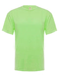 Neon Green Garment Dyed T-Shirt for Custom Branding