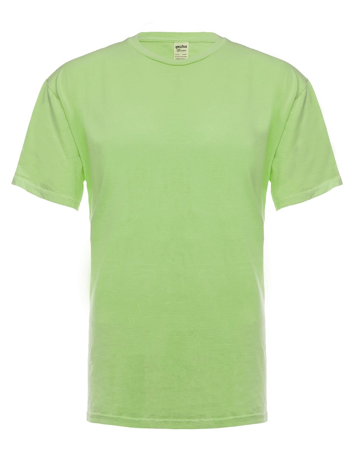 Neon Green Garment Dyed T-Shirt for Custom Branding