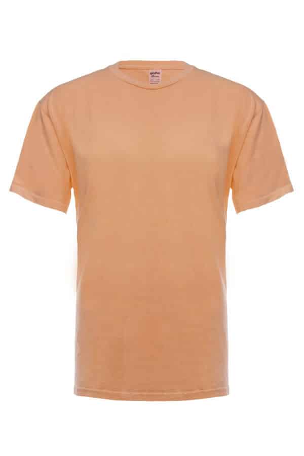 Neon Orange Garment Dyed Crewneck T-Shirt
