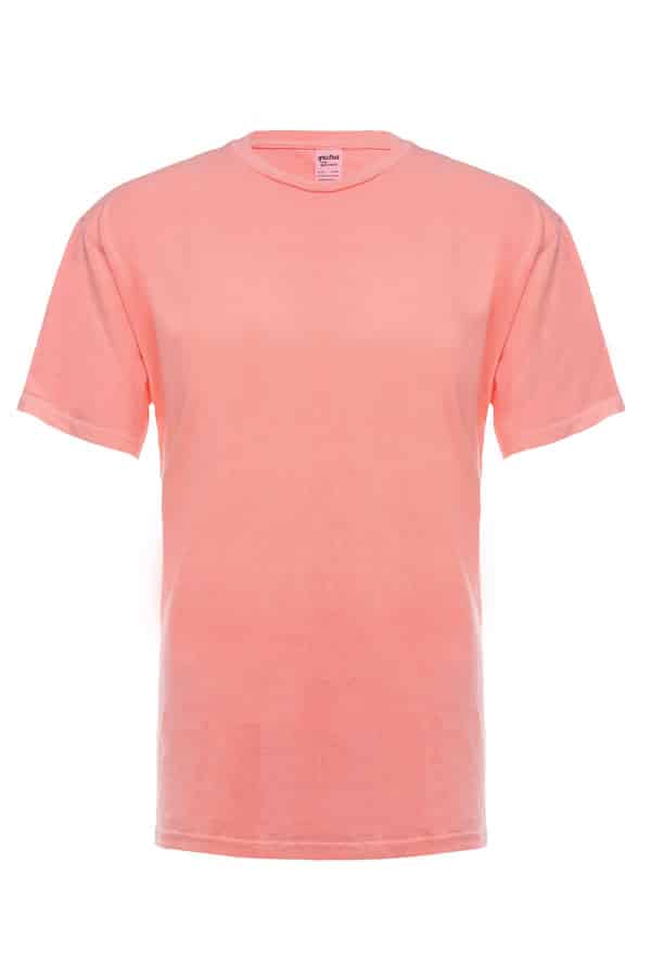 Neon Pink Garment Dyed Crewneck T-Shirt