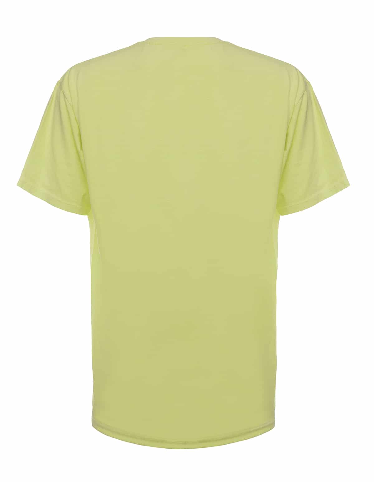 Neon Yellow Garment Dyed Crewneck T-Shirt - Image 3